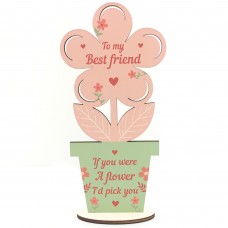 Best Friend Gift Wood Flower Best Friend Birthday Gift For Women