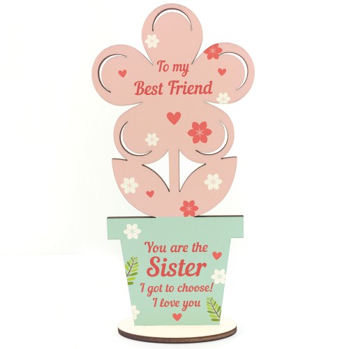 Best Friend Gifts Sister Gifts Wooden Flower Friendship Gift