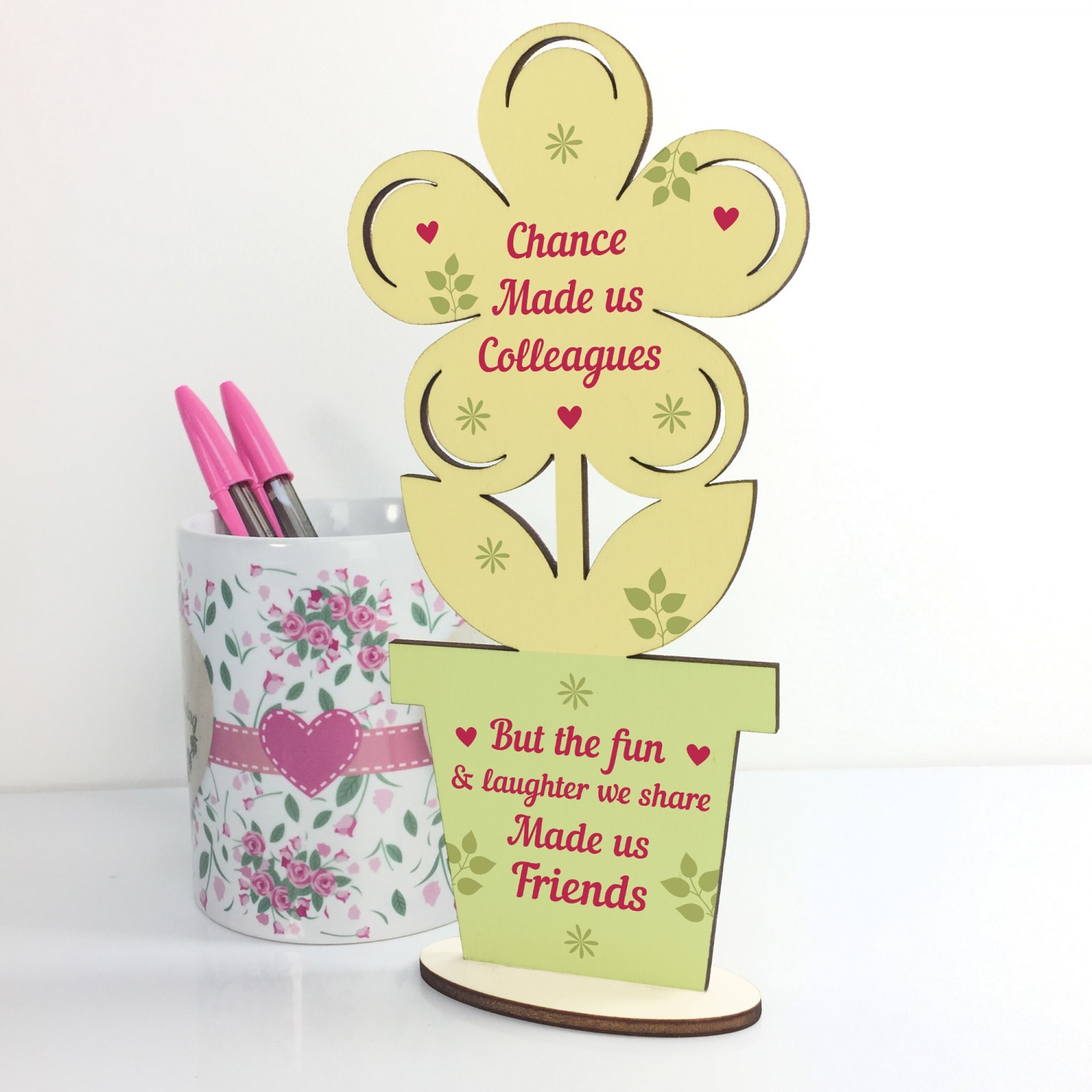 Tazza Per Collega 'Chance Made Us Colleagues' – Victorian Printing Co, 11oz, Ceramica, Design Illustrato