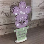 Nan Gifts Nan Birthday Gifts Wood Flower Mothers Day Gift Sign