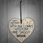 Funny Rude 50th Birthday Gift Wood Heart Funny 50th Birthday
