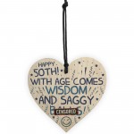 Funny Rude 50th Birthday Gift Wood Heart Funny 50th Birthday