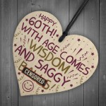 Funny Rude 60th Birthday Gift Wooden Heart Funny 60th Birthday 