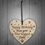 Funny Mum Dad Birthday Gift Mum Dad Birthday Card Wood Heart