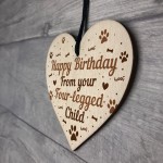 Funny Mum Dad Birthday Gift Mum Dad Birthday Card Wood Heart