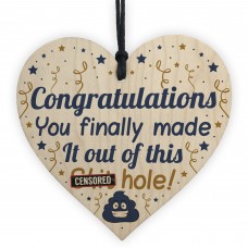 Funny Colleague Gifts For Colleague Wooden Heart Leaving Gift