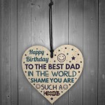 Funny Birthday Gift For Dad Rude Birthday Card For Dad Heart