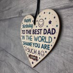 Funny Birthday Gift For Dad Rude Birthday Card For Dad Heart