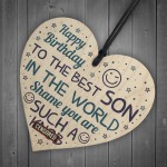 Funny Birthday Gift For Son Rude Birthday Card For Son Heart