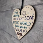 Funny Birthday Gift For Son Rude Birthday Card For Son Heart