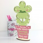 Amazing Mum Gift Wooden Flower Mum Birthday Christmas Gift 