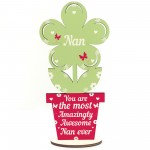 Amazing Nan Gifts Wooden Flower Nan Birthday Christmas Gifts