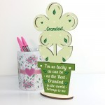 Grandad Birthday Christmas Gift Wood Flower Fathers Day Gift 