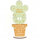 Nan And Grandad Birthday Christmas Gifts Wooden Flower Gifts 