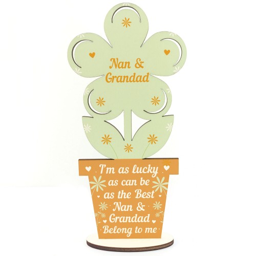 Nan And Grandad Birthday Christmas Gifts Wooden Flower Gifts 