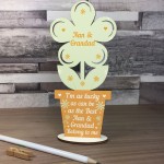 Nan And Grandad Birthday Christmas Gifts Wooden Flower Gifts 