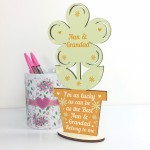 Nan And Grandad Birthday Christmas Gifts Wooden Flower Gifts 