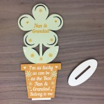 Nan And Grandad Birthday Christmas Gifts Wooden Flower Gifts 