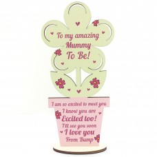 Mummy To Be Gifts From Bump Mothers Day Gift Wooden Flower 