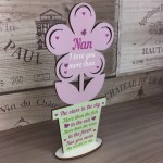 Nan Birthday Christmas Gifts Wood Flower Nan Gifts LOVE Keepsake