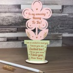 Nanny To Be Gifts From Bump Birthday Christmas Gift Wood Flower 