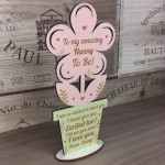 Nanny To Be Gifts From Bump Birthday Christmas Gift Wood Flower 