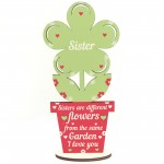 Novelty Sister Gifts Wooden Flower Birthday Gift For Sister