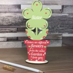 Novelty Sister Gifts Wooden Flower Birthday Gift For Sister