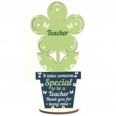 Gift For Teacher Wood Flower Thank You Teacher Gift Leaving Gift