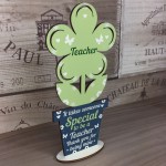 Gift For Teacher Wood Flower Thank You Teacher Gift Leaving Gift