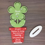 Gift for Teacher And Assistant Wooden Flower Thank You Leaving