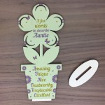 Auntie Gifts Auntie Birthday Gifts Wooden Flower Sister Gifts