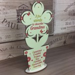 Mothers Day Gift Wood Flower Grandma Birthday Gift Thank You