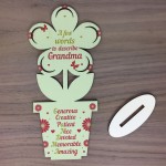 Mothers Day Gift Wood Flower Grandma Birthday Gift Thank You