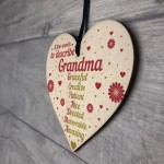 Words To Describe Grandma Wood Heart Birthday Gifts Grandma