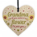 Gifts For Grandma Grandparents Wooden Heart Sign Birthday Gifts