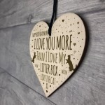Funny Mum Birthday Card Wood Heart Mum Birthday Gift Humour Cat 
