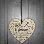 Mum Gifts From Son Wooden Heart Birthday Gift Mother Son Gifts