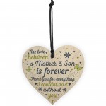 Mum Gifts From Son Wooden Heart Birthday Gift Mother Son Gifts