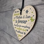 Mum Gifts From Son Wooden Heart Birthday Gift Mother Son Gifts