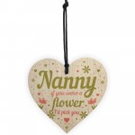 Gifts for Nanny Nan Granny Grandma Wooden Heart Birthday Gifts