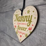 Gifts for Nanny Nan Granny Grandma Wooden Heart Birthday Gifts