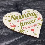 Gifts for Nanny Nan Granny Grandma Wooden Heart Birthday Gifts