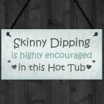 HOT TUB Sign Funny Hot Tub Plaque Garden Sign Summer House