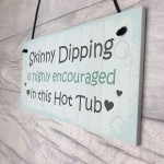 HOT TUB Sign Funny Hot Tub Plaque Garden Sign Summer House