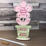 New Mummy Baby Shower Gift Wood Flower Pregnant Mummy To Be