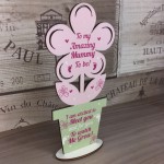 New Mummy Baby Shower Gift Wood Flower Pregnant Mummy To Be