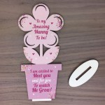 Nanny To Be Gift Baby Shower Gift Wood Flower Grandparent Gift