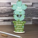 Best Friend Birthday Christmas Gift Wood Flower Sister Thank You