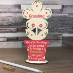 Thank You Gift Wooden Flower Grandma Birthday Christmas Gift 